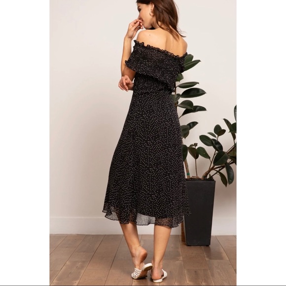 LUCY PARIS Polka Dot Off Shoulder Dorothy Dress - Picture 6 of 16